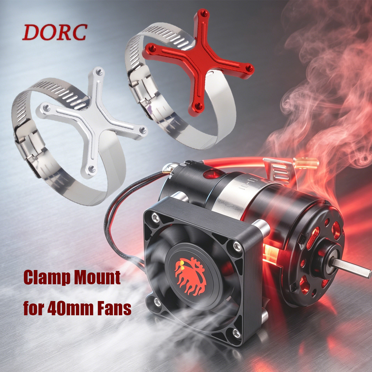 Rc Hobby Motor - ที่ยึดพัดลมแบบปรับได้อเนกประสงค์ 30-49 มม. สำหรับ 1/8 1/10